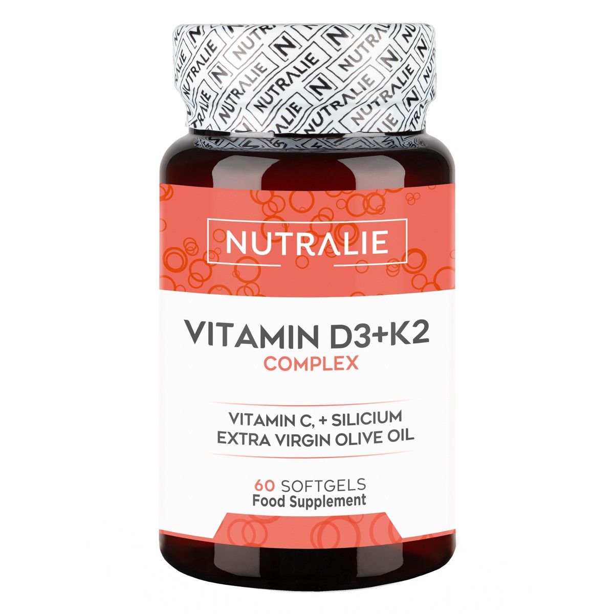 Nutralie vitamina D3+K2 complex 60 cápsulas Imagen de Nutralie vitamina D3+K2 complex 60 cápsulas