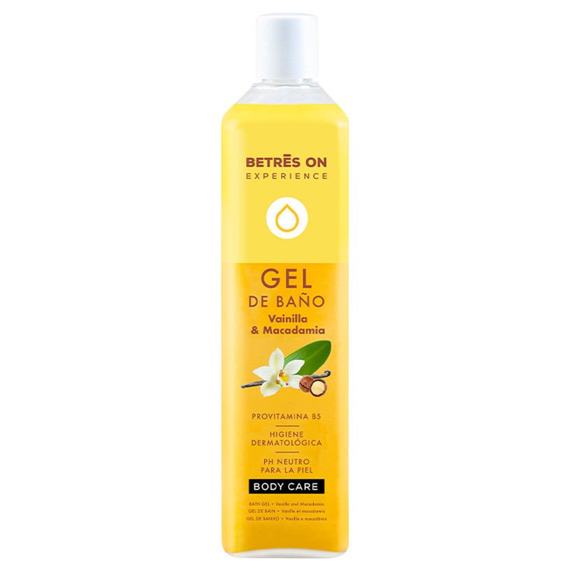 Betres On gel de baño vainilla y macadamia 750ml Imagen de Betres On gel de baño vainilla y macadamia 750ml