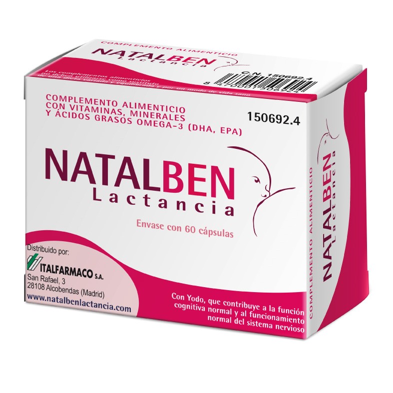 Natalben lactancia 60 cápsulas Imagen de Natalben lactancia 60 cápsulas