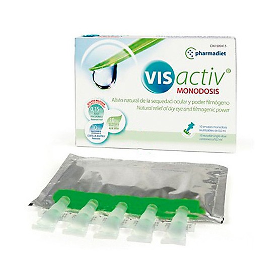 Vis activ estéril gotas oculares 10 mono Imagen de Vis activ estéril gotas oculares 10 mono