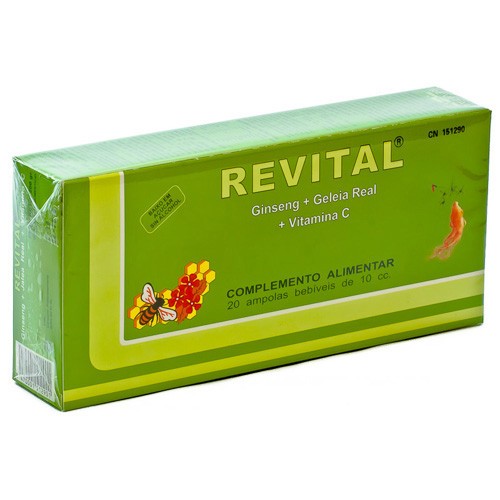 REVITAL GINSENG+JALEA REAL+VIT C 20 AMP Imagen de REVITAL GINSENG+JALEA REAL+VIT C 20 AMP