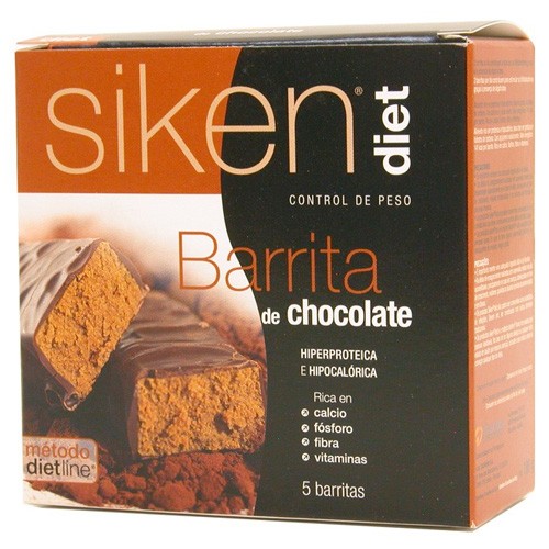 SIKENDIET BARRITA CHOCOLATE 5 UDS Imagen de SIKENDIET BARRITA CHOCOLATE 5 UDS