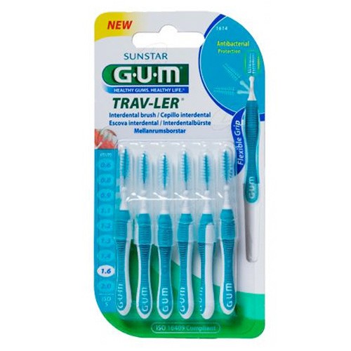 GUM CEPILLO INTERDENTAL TRAVLER 1614 1,6 Imagen de GUM CEPILLO INTERDENTAL TRAVLER 1614 1,6