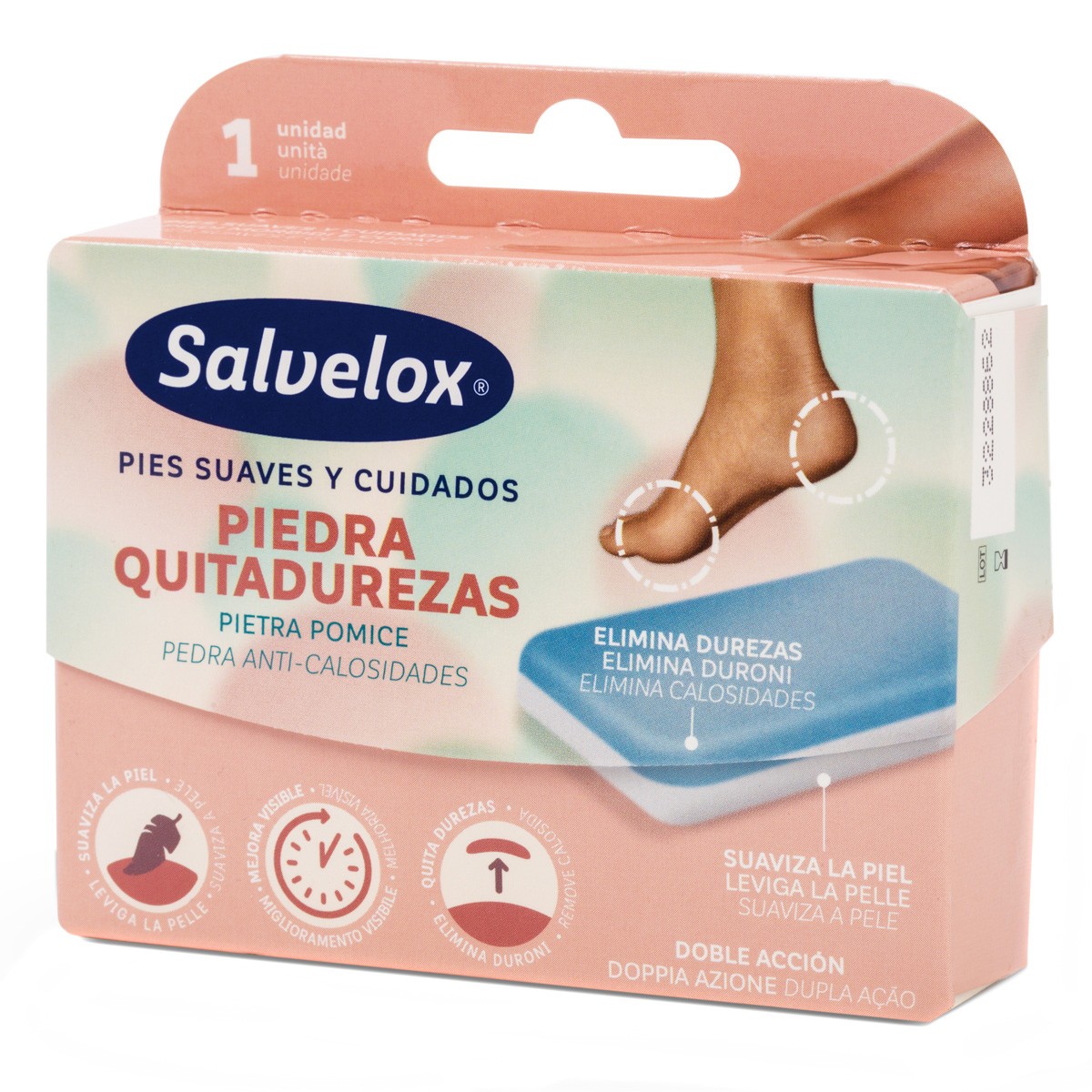 Salvelox piedra quitadurezas doble acción Imagen de Salvelox piedra quitadurezas doble acción