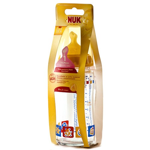 Nuk First Choice+ biberón de cristal y látex de 240ml 1u Imagen de Nuk First Choice+ biberón de cristal y látex de 240ml 1u