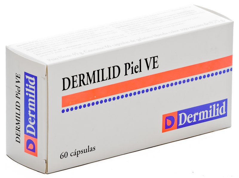 DERMILID PIEL VE 60 CAPSULAS Imagen de DERMILID PIEL VE 60 CAPSULAS
