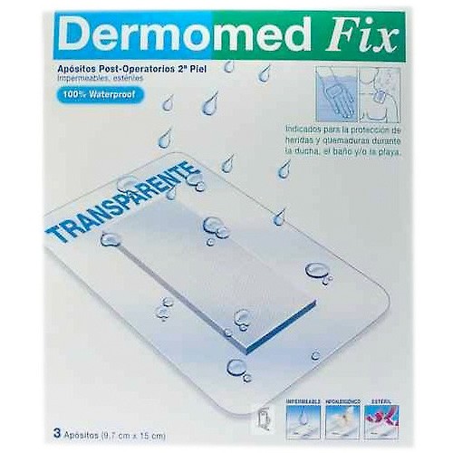 Dermomed Fix 2ª piel 7,5x10cm 4 apósitos Imagen de Dermomed Fix 2ª piel 7,5x10cm 4 apósitos