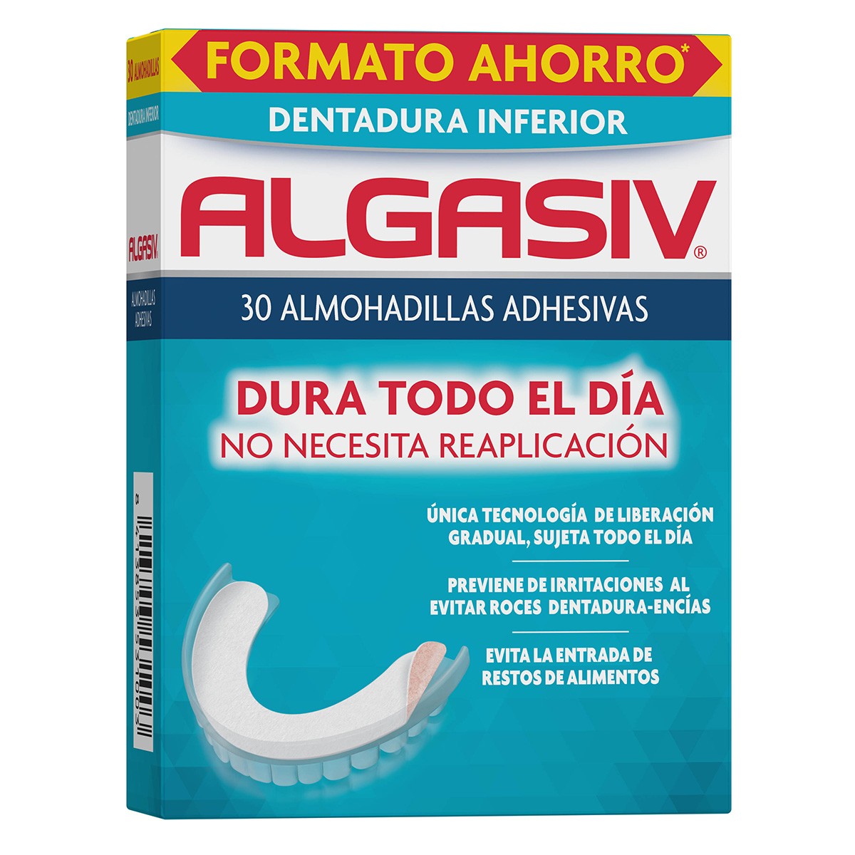Algasiv almohadillas adhesivas dentadura inferior 30uds Imagen de Algasiv almohadillas adhesivas dentadura inferior 30uds