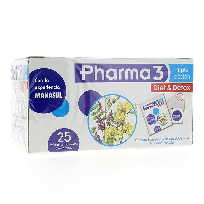 PHARMA 3 DIET & DETOX 25 BOLSITAS Imagen de PHARMA 3 DIET & DETOX 25 BOLSITAS