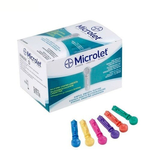 Microlet lancetas colores 25und bayer Imagen de Microlet lancetas colores 25und bayer