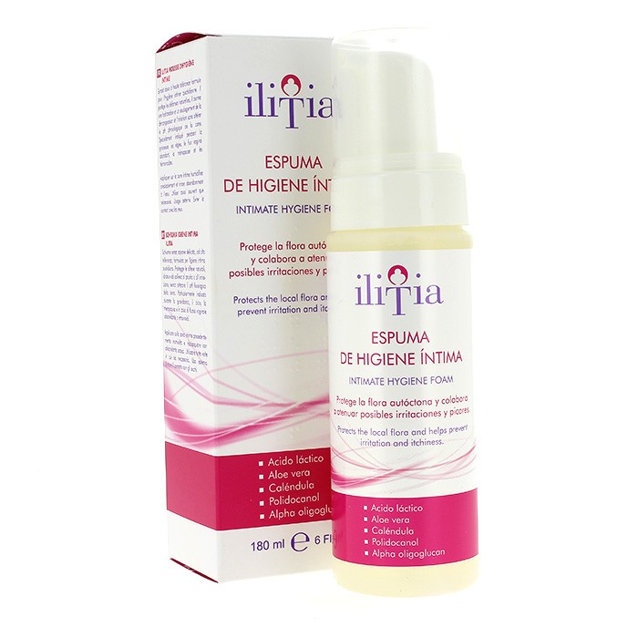 Ilitia espuma higiene intima 180ml Imagen de Ilitia espuma higiene intima 180ml