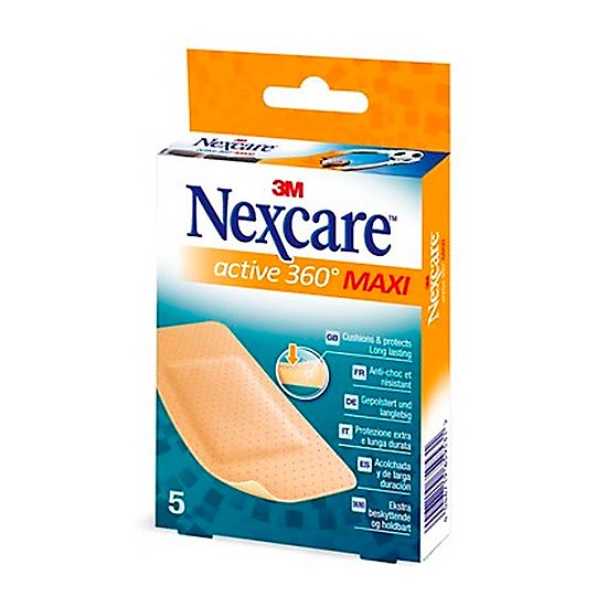 Nexcare Flexible Foam Maxi Active apósitos en tiras 5u Imagen de Nexcare Flexible Foam Maxi Active apósitos en tiras 5u