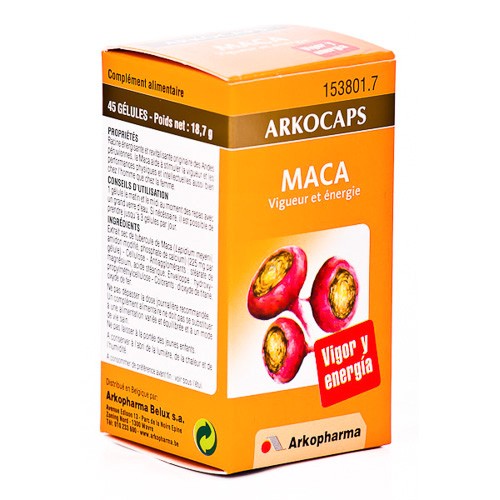Arkopharma Arkocápsulas maca 40 cápsulas Imagen de Arkopharma Arkocápsulas maca 40 cápsulas