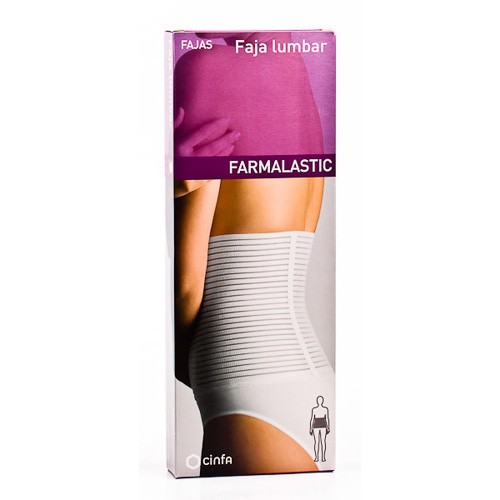 Farmalastic faja lumbar velcro Talla 2 95-115cm Imagen de Farmalastic faja lumbar velcro Talla 2 95-115cm