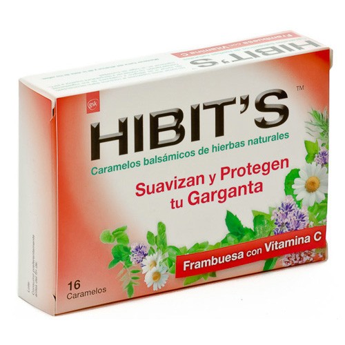 Hibit's caramelos frambuesa 16uds Imagen de Hibit's caramelos frambuesa 16uds
