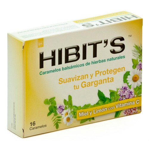 Hibit's caramelos miel y limon 16uds Imagen de Hibit's caramelos miel y limon 16uds