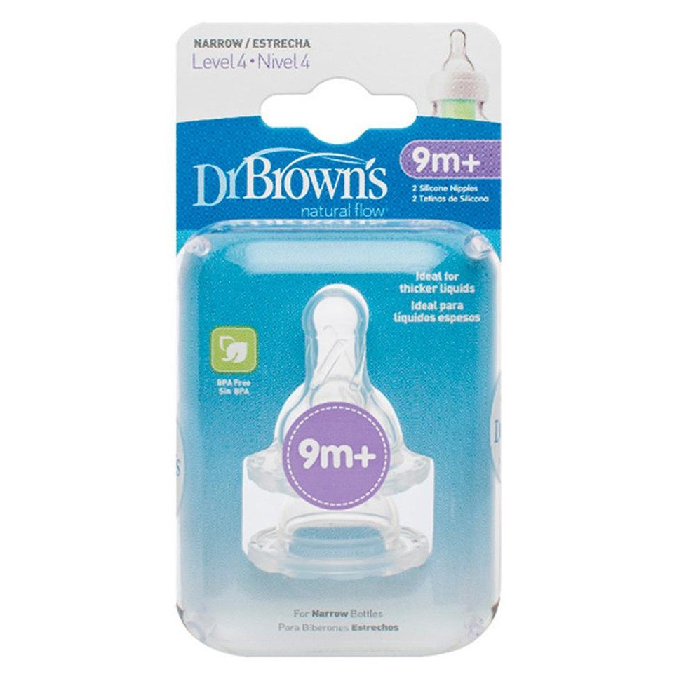 Dr.Brown's tetina options +9 meses 2u Imagen de Dr.Brown's tetina options +9 meses 2u