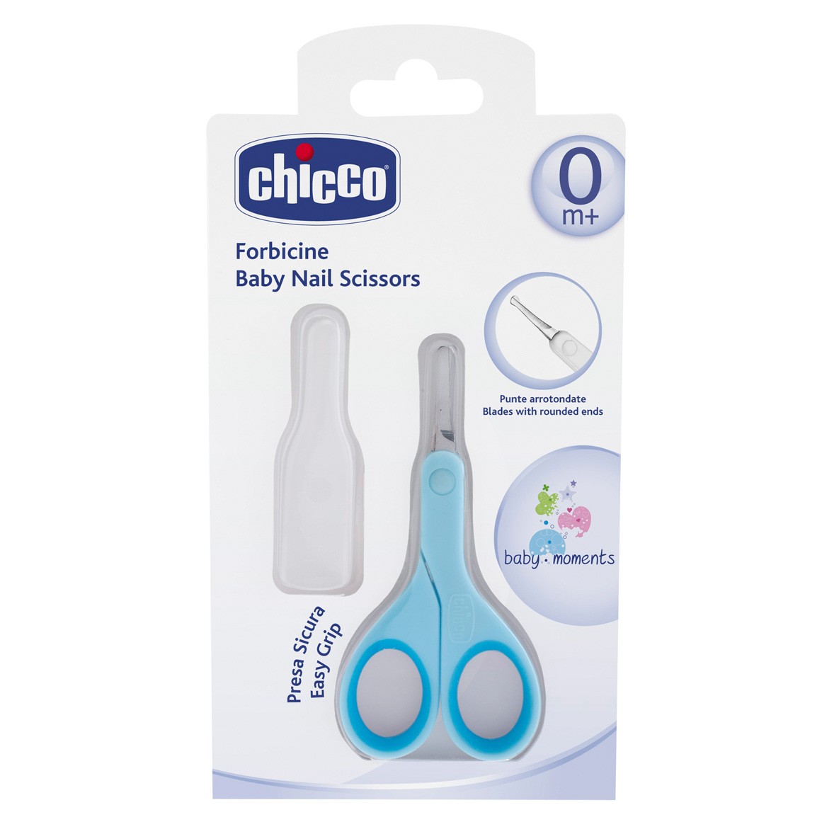 Chicco Tijera infantil borde de seguridad azul Imagen de Chicco Tijera infantil borde de seguridad azul