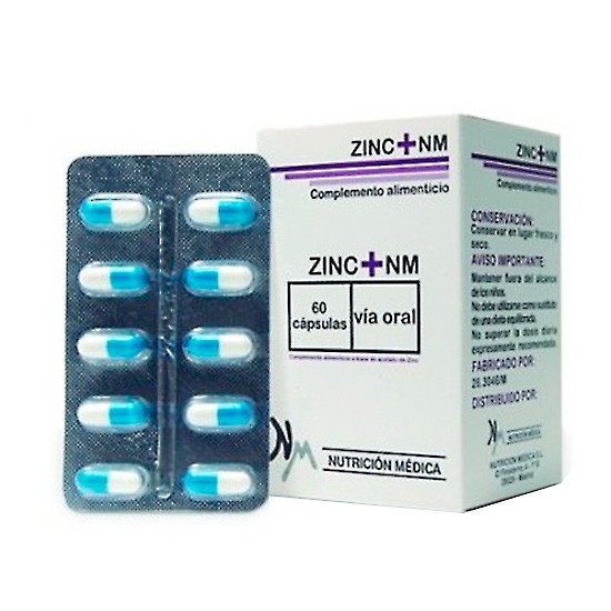 Nutrición Médica Zinc + nm 60 cápsulas Imagen de Nutrición Médica Zinc + nm 60 cápsulas