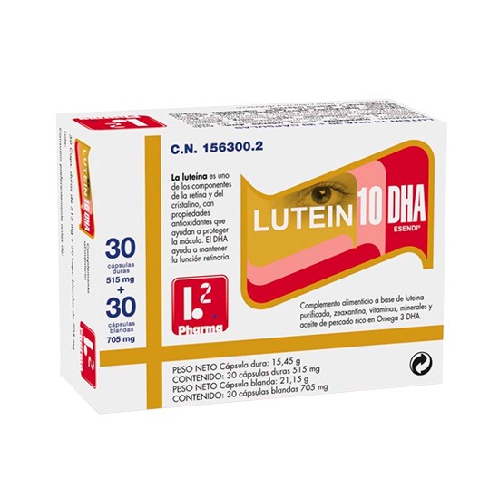 Lutein 10 dha 30+30 capsulas Imagen de Lutein 10 dha 30+30 capsulas