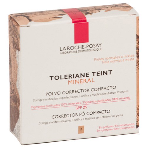 La Roche Posay Toleriane maq. compacto teint mineral beige claro nº11 Imagen de La Roche Posay Toleriane maq. compacto teint mineral beige claro nº11