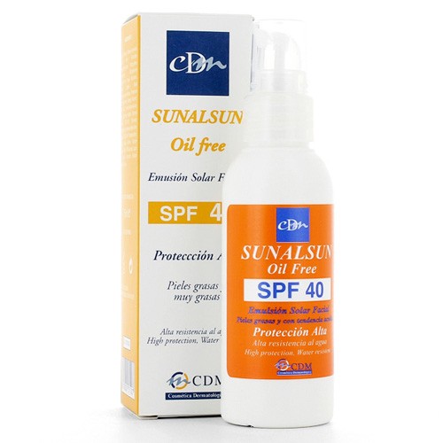 CDM Sunalsun oil free prot alta spf40 75ml Imagen de CDM Sunalsun oil free prot alta spf40 75ml