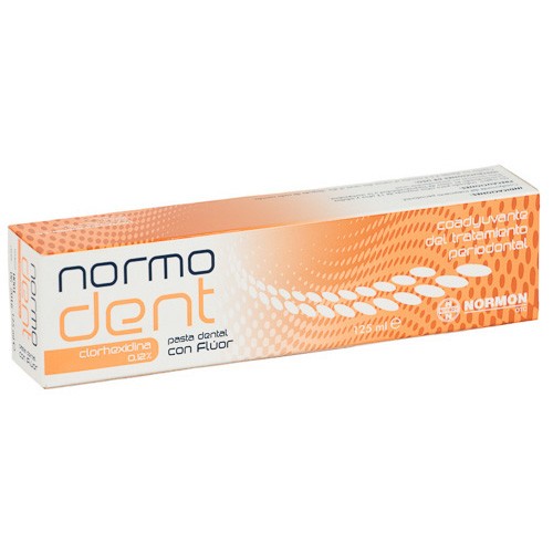 NORMODENT CLORHEXIDINA 0,12% PASTA 125ML Imagen de NORMODENT CLORHEXIDINA 0,12% PASTA 125ML