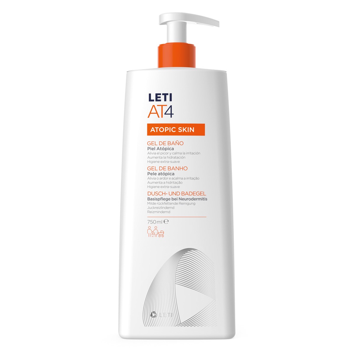 Imagen de Leti AT4 gel de baño  750ml