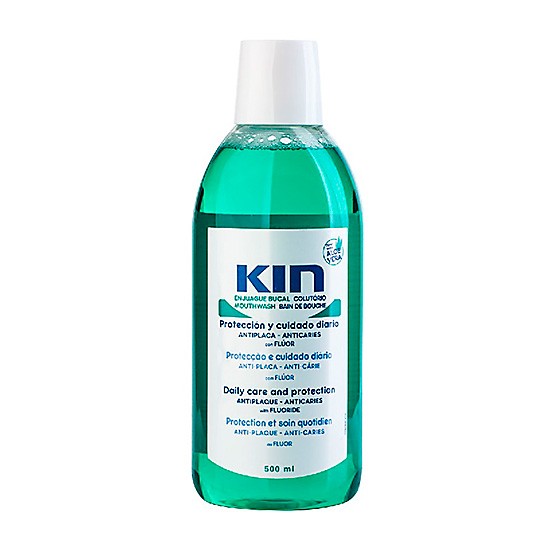 Kin enjuague bucal con aloe vera 500ml Imagen de Kin enjuague bucal con aloe vera 500ml