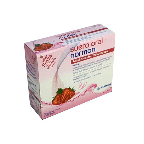 SUEROORAL NORMON FRESA 2 BRICKSX250ML Imagen de SUEROORAL NORMON FRESA 2 BRICKSX250ML