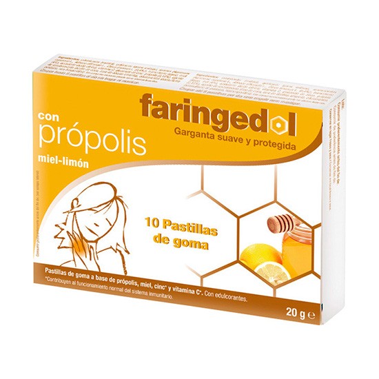 FARINGEDOL MIEL 20 PASTILLAS Imagen de FARINGEDOL MIEL 20 PASTILLAS