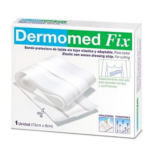Dermomed Fix banda transpirable 2ª piel 8x75cm Imagen de Dermomed Fix banda transpirable 2ª piel 8x75cm