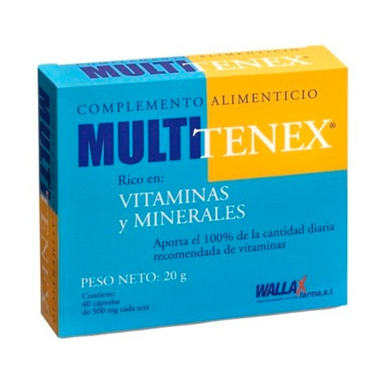 Wallas Multitenex 40 cápsulas 500mg Imagen de Wallas Multitenex 40 cápsulas 500mg