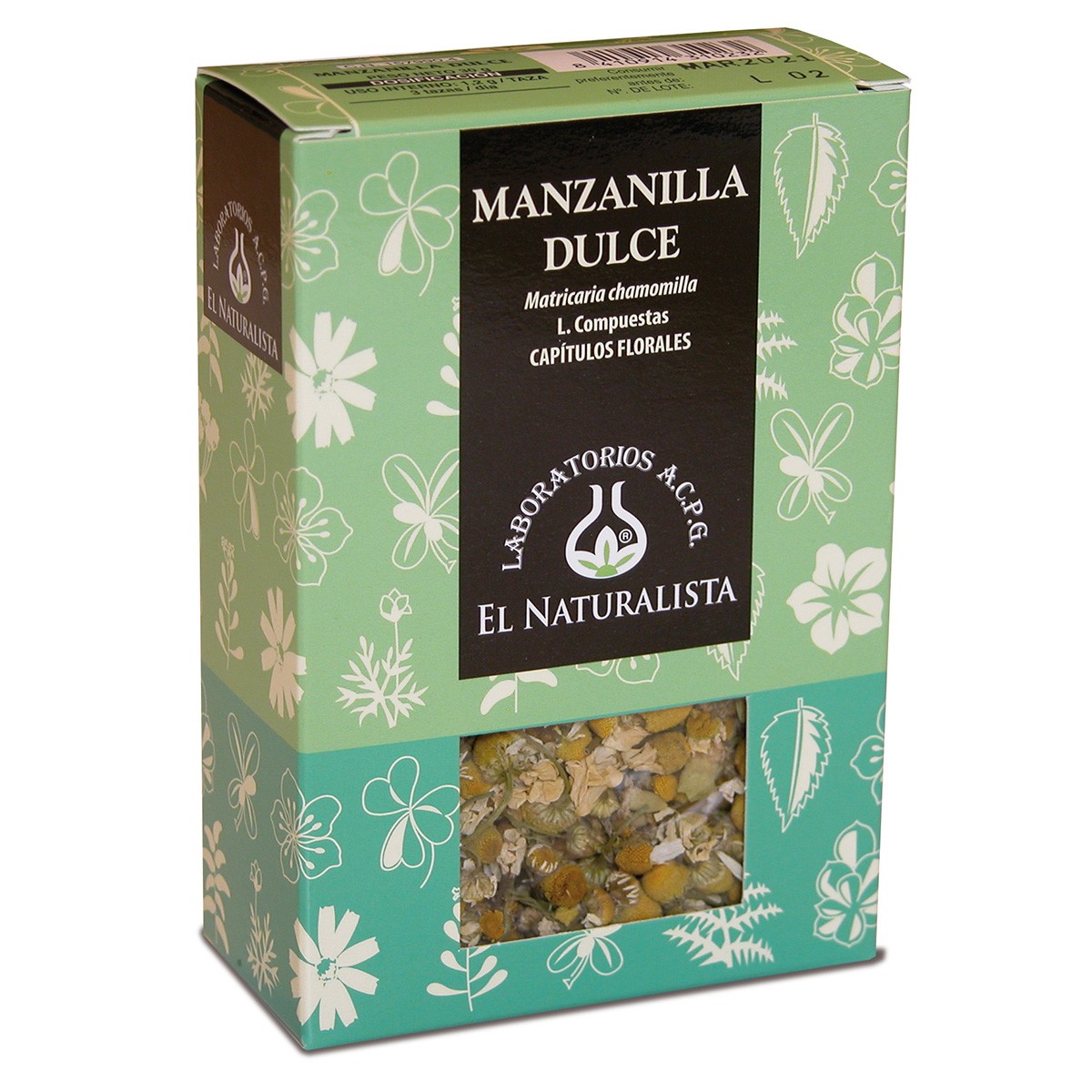 EL NATURALISTA MANZANILLA DULCE 30 GR Imagen de EL NATURALISTA MANZANILLA DULCE 30 GR