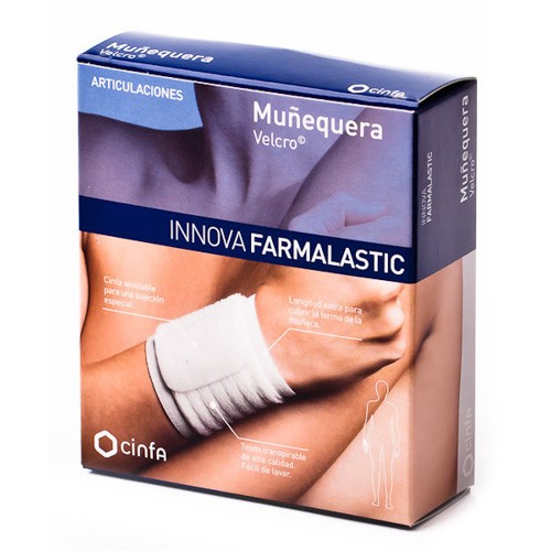 MUÑEQUERA VELCRO INNOVA BLANCA T-PEQ/MED Imagen de MUÑEQUERA VELCRO INNOVA BLANCA T-PEQ/MED