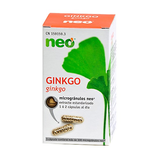 GINKGO MICROGRANULOS 45CAPS NEOVITAL Imagen de GINKGO MICROGRANULOS 45CAPS NEOVITAL
