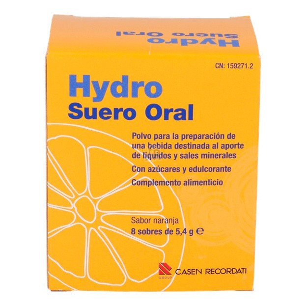 Hydro Suero Oral 8 sobres Imagen de Hydro Suero Oral 8 sobres