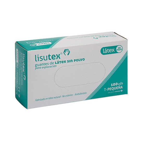 Lisutex guantes latex T-Pequeña 100u Imagen de Lisutex guantes latex T-Pequeña 100u