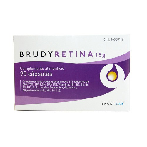BRUDY RETINA 1,5GR. 90 CAPSULAS GELATINA Imagen de BRUDY RETINA 1,5GR. 90 CAPSULAS GELATINA