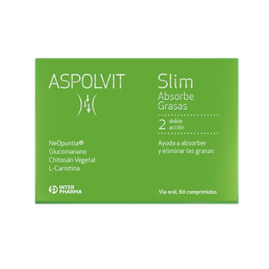 ASPOLVIT SLIM ABSORBE GRASAS 60 CAPSULAS Imagen de ASPOLVIT SLIM ABSORBE GRASAS 60 CAPSULAS