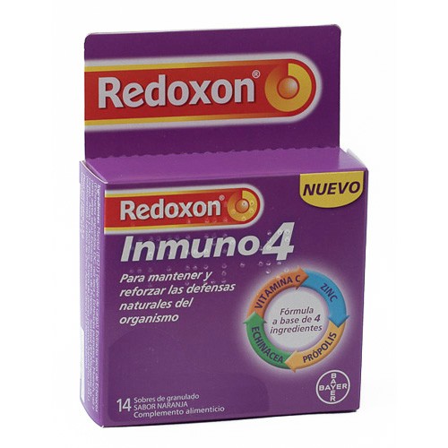 REDOXON INMUNO 4 SABOR NARANJA 14 SOBRES Imagen de REDOXON INMUNO 4 SABOR NARANJA 14 SOBRES