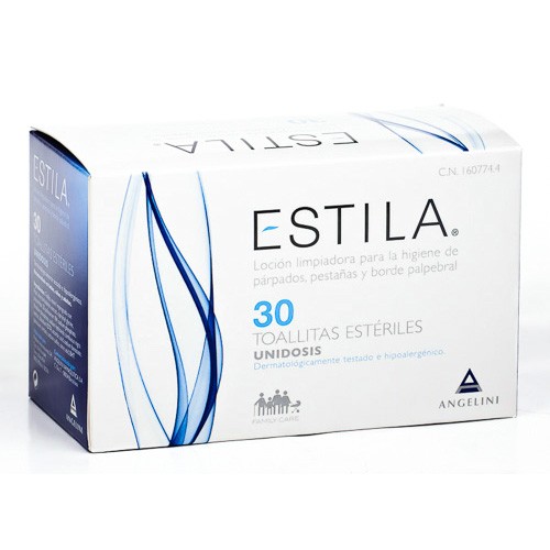 ESTILA PARPADOS/PESTAÑAS 30 TOALLITAS Imagen de ESTILA PARPADOS/PESTAÑAS 30 TOALLITAS