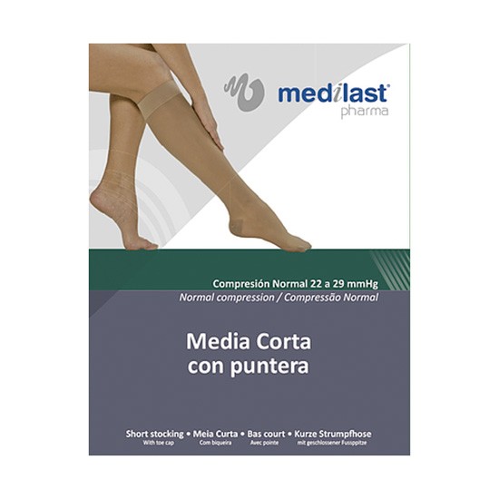 Medilast Media corta cn puntera negro ts Imagen de Medilast Media corta cn puntera negro ts