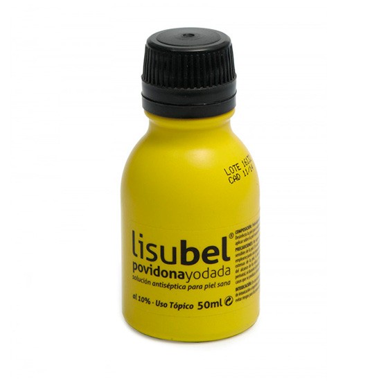 Lisubel povidona yodada 10% 50 ml Imagen de Lisubel povidona yodada 10% 50 ml