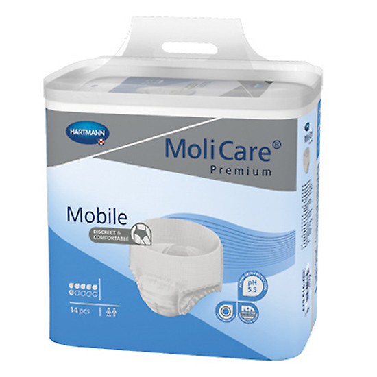 Molicare Premium Mobile 6 gotas Talla XL 14u Imagen de Molicare Premium Mobile 6 gotas Talla XL 14u