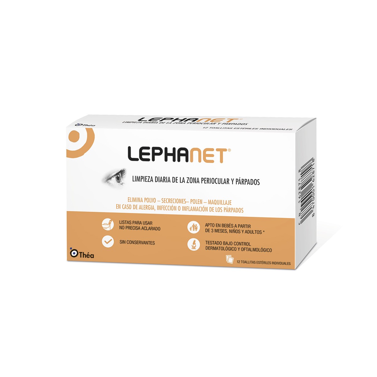 LEPHANET 12 TOALLITAS LIMPIADORAS OJOS Imagen de LEPHANET 12 TOALLITAS LIMPIADORAS OJOS