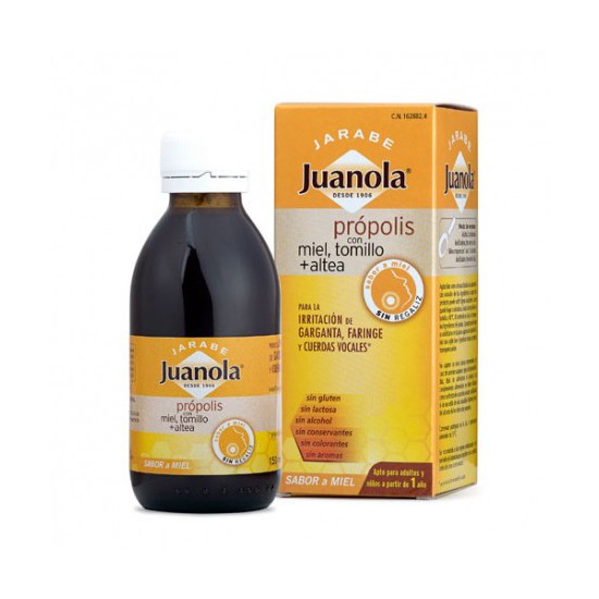 Juanola propolis,miel y tomillo jarabe 125 ml Imagen de Juanola propolis,miel y tomillo jarabe 125 ml