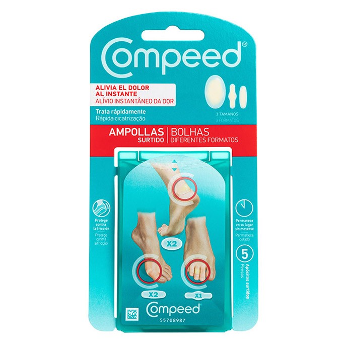 Compeed ampollas pack mixto 5 apósitos Imagen de Compeed ampollas pack mixto 5 apósitos