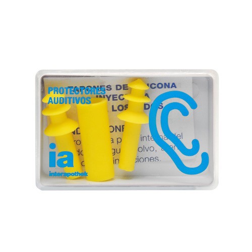 Interapothek tapones de oídos de silicona para niños 2uds Imagen de Interapothek tapones de oídos de silicona para niños 2uds