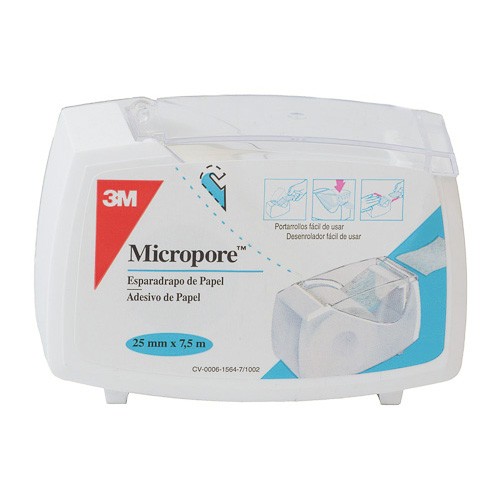 ESPARADRAPO MICROPORE BLANCO 7,5X2,5 POR Imagen de ESPARADRAPO MICROPORE BLANCO 7,5X2,5 POR